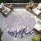 Homeroots 8' Purple And Ivory Round Abstract Washable Indoor Outdoor Area Rug 613652 - alternate 7