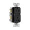Eaton Wiring Devices Eaton GFCI Receptacle, 125 V, 20 A, NEMA: NEMA 5-20R, Back, Side Wiring, Black GF20BK - alternate 3