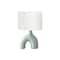 Monarch Specialties Lighting, 25"h, Table Lamp, Green Ceramic, Ivory / Cream Shade, Contemporary, Modern I 9664 - alternate 1