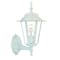 Homeroots White Glass Lantern Wall Light 398618 - alternate 2