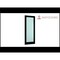 Sartodoors Sturdy Barn Door Frosted Tempered Glass Planum 2102 Black 24x96 Solid Core Modern Interior PLANUM2102BD-B-BLK-2496 - alternate 4