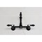 Kingston Brass Two-Handle Wall Mount Bridge Kitchen Faucet, Matte Black KS2440BAL - alternate 5
