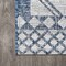 Jonathan Y Marokko Diamond Tribal Medallion Ivory/Blue 2 ft. x 8 ft. Indoor/Outdoor Runner Rug SMB127C-28 - alternate 4