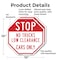 Signmission Stop No Trucks Low Clearance Cars O, 10 inch X 10 inch, Aluminum Metal Signs, 2PK OC-A-2PACK-10-225 - alternate 4