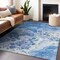 Homeroots 10' X 14' Navy Blue And Ivory Abstract Washable Indoor Outdoor Area Rug 618309 - alternate 7