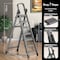 Wrightmaster 6.3 ft. 7-Step Steel Step Ladder, 10 ft. Reach w/Non-Marring Feet 300 lb. Capacity ZoroQHL7BT - alternate 6