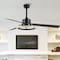 Jonathan Y Remy 52" 1-Light Modern Industrial Iron/Acrylic/Wood Remote-Controlled 6-Speed Integrated LED Ceilin JYL9723A - alternate 11