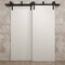 Sartodoors Sliding Closet Barn Bypass Doors 64 x 84 inches, Ego 5005 Painted White Oak, Modern 6.6ft Rails Ha EGO5005BBB-PWO-6484 - alternate 6