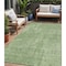 Homeroots 5' X 8' Green And Light Green Geometric Washable Indoor Outdoor Area Rug 594540 - alternate 1