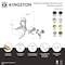 Kingston Brass Two-Handle Wall Mount Bridge Kitchen Faucet with Brass Sprayer, Polished Chrome KS2441PLBS - alternate 6
