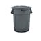 Rubbermaid Commercial BRUTE 44 GALLON LID GRAY SMFG264560GRAY - alternate 2