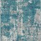 Homeroots 9' X 12' Teal Blue Gray And Ivory Abstract Washable Indoor Outdoor Area Rug 598002 - alternate 7