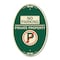 Signmission No Parking - Private Property With No Parkin, 12 In X 18 In Architectural, Heavy Gauge Aluminum A-OV-G-1218-23799 - alternate 1