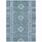 Homeroots 5' X 8' Blue Geometric Washable Indoor Outdoor Area Rug 607435 - alternate 6