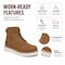 Handpoint Mens 6 in Soft Toe Retro Work Boots-Water Resistant Slip-On Safety Boots, EH Rated, 12 HVB805-EE-12 - alternate 2
