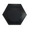 Homeroots 19" Black Hexagon Wood Framed Accent Mirror 485117 - alternate 4