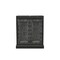 Homeroots 34in Black Solid Wood Carved Floral Bar Cabinet With Two Doors And One Drawer 727848 - alternate 1