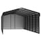 Arrow Storage Products 12 x 29 x 7 ft Charcoal Steel Carport with 3 Wall Kits CPHC122907ECL3 - alternate 1