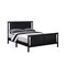 Homeroots Black And Walnut Reversible Solid Wood Full Bed Frame 530211 - alternate 7