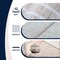 Jonathan Y Orton Distressed Ticking Stripe Non-Slip Machine-Washable Beige/Cream 4 ft. x 6 ft. Area Rug WSH519F-4 - alternate 6