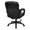 Office Star Exec Chair, Leather, Black, 18-21" Seat Ht EC9231-EC3 - alternate 3