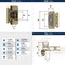 Amerock 3/8in 10mm Inset Double Demountable Golden Champagne Cabinet Hinge, 1 Pair BPR8700BBZ - alternate 2