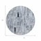Homeroots 8' Blue And Gray Round Striped Washable Indoor Outdoor Area Rug 615514 - alternate 5