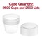 Smarty Had A Party 1 oz. Clear Plastic Portion/Souffle Cups with Lids, 5000PK 401CS-CASE - alternate 6