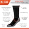 Railroad Sock King Size XL Steel Toe Boot Crew Socks, Cotton, Black, 1PR 6124K BK - alternate 5