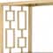 Homeroots 72" Gold Metal Four Tier Geometric Bookcase 286632 - alternate 3