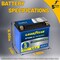 Goodyear GYTX20L-LI Lithium LiFePO4 12.8V 570CCA Rechargeable High Performance Powersport Battery GY4148421 - alternate 1