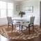 Homeroots 8' Brown And Ivory Round Geometric Washable Indoor Outdoor Area Rug 593782 - alternate 5