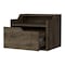 Homeroots 13" Brown Wood One Drawer Floating Nightstand 546201 - alternate 9