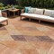 Homeroots 10' X 14' Orange Peach And Ruby Red Argyle Washable Indoor Outdoor Area Rug 613722 - alternate 1