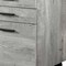 Homeroots 25" Grey Particle Board And Wood Filing Cabinet With Drawers 333502 - alternate 4