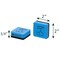 Charles Leonard Whiteboard Erasers, Felt and Foam, Learning is Fun Style, 2 x 2", Blue/Black, 15PK 74549 - alternate 4
