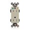 Leviton Straight Blade Receptacle, 5-15R, 15 A, 125V AC, Isolated Ground MDT82-IGI - alternate 1