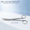 A2Z Scilab Lab Scissors 6.5 inches Sharp/Sharp Curved Blades, Stainless Steel A2Z-ZR-116S - alternate 5