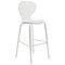 Leisuremod Oyster Acrylic Barstool with Steel Frame in Chrome Finish, Clear, 2PK OC31CL2 - alternate 9
