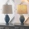 Jonathan Y Margie Wicker 20.5" Bohemian Rustic Iron LED Table Lamp, Blue, 2PK JYL4041B-SET2 - alternate 6