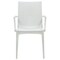 Leisuremod Weave Mace Indoor/Outdoor Arm Chair, White, 2PK MCA19W2 - alternate 3
