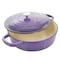 Crock-Pot Artisan 2 Piece 5 Quart Enameled Cast Iron Braiser with Lid in Lavender 128607.02 - alternate 9