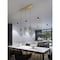 Afx Vista 3-Light Linear Pendant, 60W, Satin Nickel VSAP05MBLBLNR3 - alternate 3
