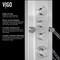 Vigo 60 in. H x 7 in. W 6-Jet Shower Panel System w/ Fixed Rainhead and Hand Shower Wand, Stainless Steel VG08008 - alternate 6