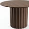 Homeroots 46" Brown Wood Pedestal Base Round Top Dining Table 720940 - alternate 4