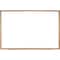 Ghent Dry Erase Board, Plastic, 48 5/8 in, 96 5/8 in, Wood Frame, White, Gloss M2W-48-4 - alternate 1