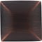 Designperfect 1-3/16 Overall Length Square Cabinet Knob, Brushed Oil Rubbed Bronze DPA-S94KORB - alternate 4