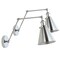 Jonathan Y Rover 7" Classic Industrial Metal Adjustable Arm LED Wall Sconce, Chrome, 2PK JYL7460A-SET2 - alternate 4