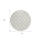 Homeroots 8' Ivory And Gray Round Polka Dot Washable Indoor Outdoor Area Rug 595237 - alternate 5