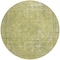 Homeroots 8' Fern Green And Sage Round Medallion Washable Indoor Outdoor Area Rug 616066 - alternate 6